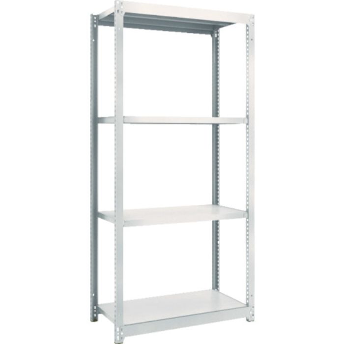 TRUSCO スチールラック M1.5型軽中量棚 860×445×H1800 4段単体 ネオグレー(Tcode:5066140)