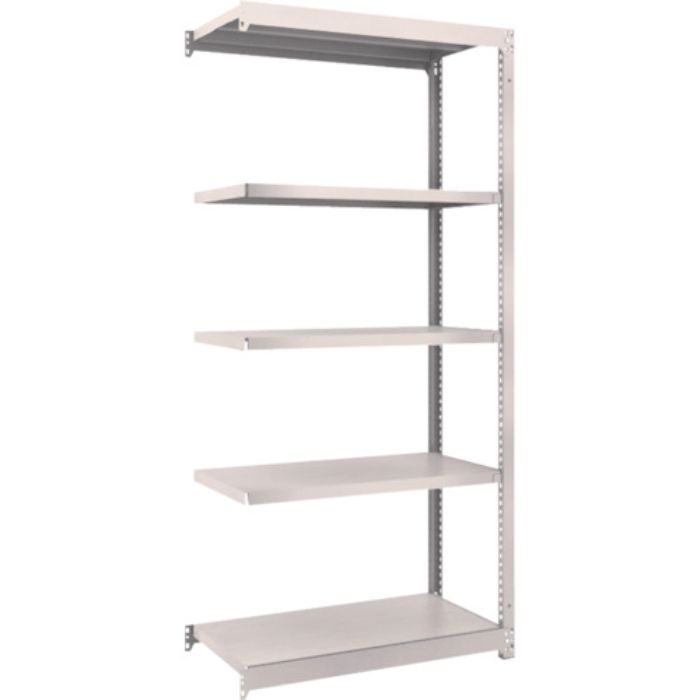 TRUSCO スチールラック M1.5型軽中量棚 860×445×H1800 5段連結 ネオグレー(Tcode:5083419)