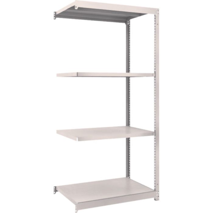 TRUSCO スチールラック M1.5型軽中量棚 860×595×H1800 4段連結 ネオグレー(Tcode:5083435)