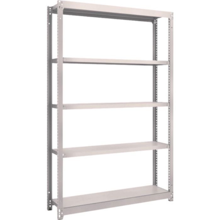 TRUSCO スチールラック M1.5型軽中量棚 1160×295×H1800 5段単体 ネオグレー(Tcode:5059844)