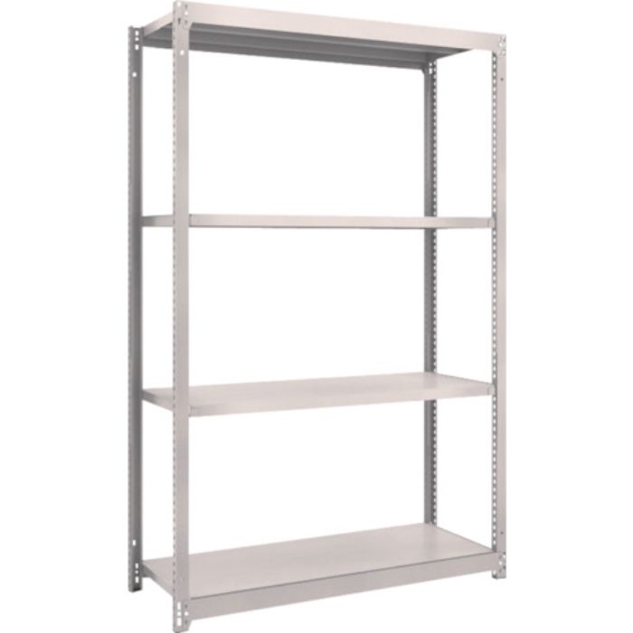 TRUSCO スチールラック M1.5型軽中量棚 1160×445×H1800 4段単体 ネオグレー(Tcode:5059861)