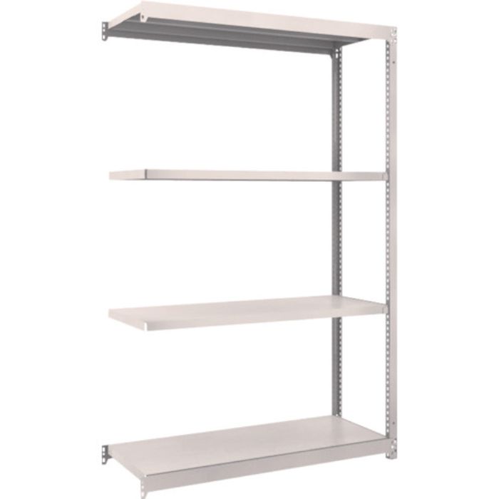 TRUSCO スチールラック M1.5型軽中量棚 1160×445×H1800 4段連結 ネオグレー(Tcode:5083401)