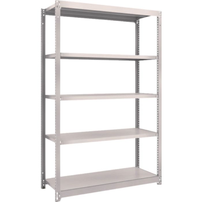 TRUSCO スチールラック M1.5型軽中量棚 1160×445×H1800 5段単体 ネオグレー(Tcode:5059887)