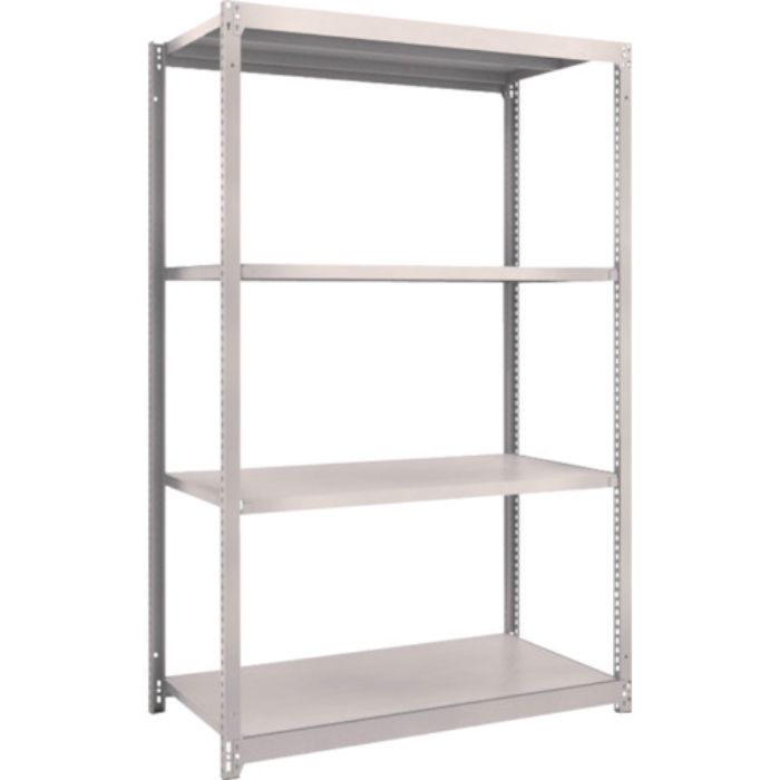 TRUSCO スチールラック M1.5型軽中量棚 1160×595×H1800 4段単体 ネオグレー(Tcode:5059909)