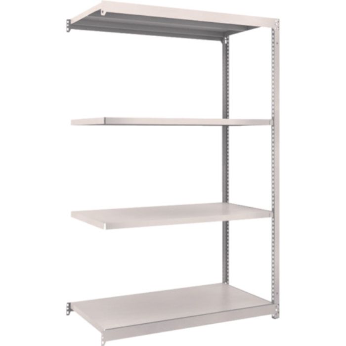 TRUSCO スチールラック M1.5型軽中量棚 1160×595×H1800 4段連結 ネオグレー(Tcode:5083443)