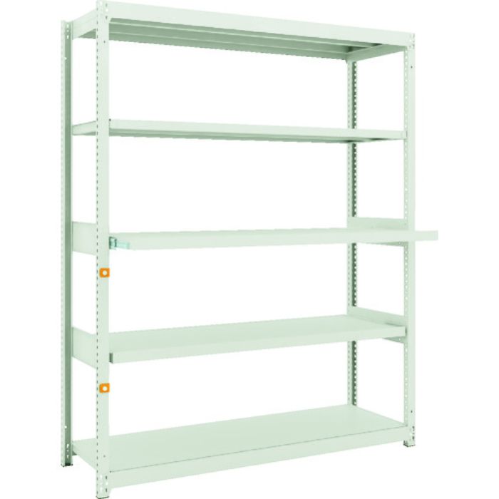 TRUSCO スチールラック M1.5型軽中量棚 1460X450XH1800 5段うちスライド2段 単体(Tcode:1163891)