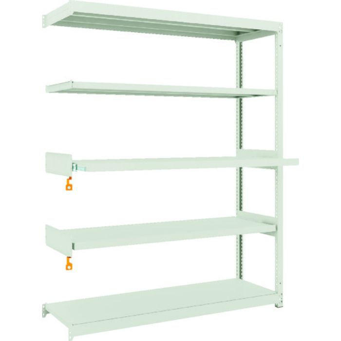 TRUSCO スチールラック M1.5型軽中量棚 1460X450XH1800 5段うちスライド2段 単体(Tcode:1163992)