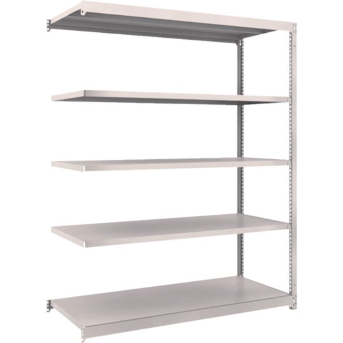 TRUSCO スチールラック M1.5型軽中量棚 1460×595×H1800 5段連結 ネオグレー(Tcode:5083893)