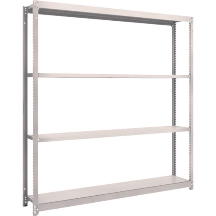 TRUSCO スチールラック M1.5型軽中量棚 1760×295×H1800 4段単体 ネオグレー(Tcode:5058821)