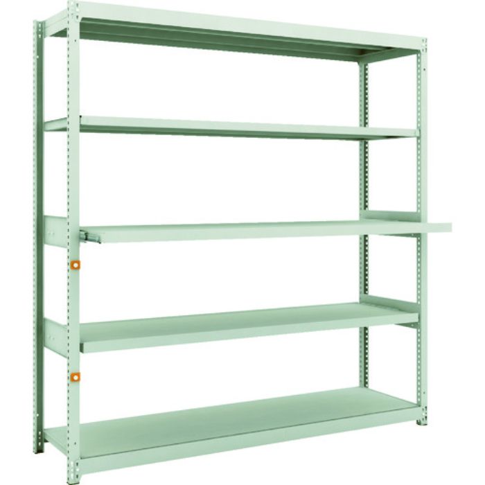 TRUSCO スチールラック M1.5型軽中量棚 1760X450XH1800 5段うちスライド2段 単体(Tcode:1163894)