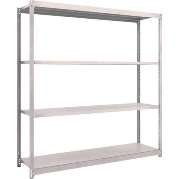 TRUSCO スチールラック M1.5型軽中量棚 1760×445×H1800 4段単体 ネオグレー(Tcode:5058864)