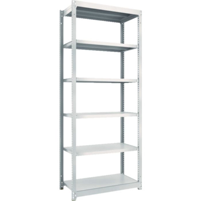 TRUSCO スチールラック M1.5型軽中量棚 860×445×H2100 6段単体 ネオグレー(Tcode:5066522)