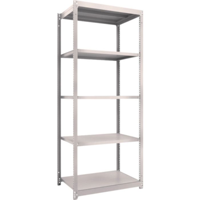 TRUSCO スチールラック M1.5型軽中量棚 860X595XH2100 5段単体 ネオグレー(Tcode:5066549)