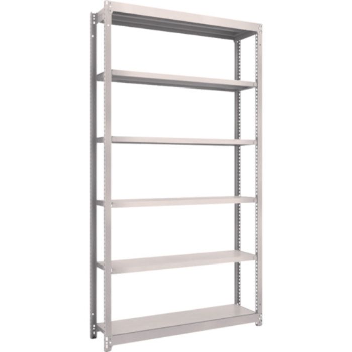 TRUSCO スチールラック M1.5型軽中量棚 1160×295×H2100 6段単体 ネオグレー(Tcode:5061644)