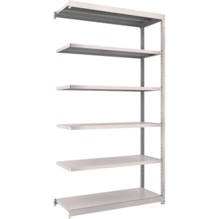 TRUSCO スチールラック M1.5型軽中量棚 1160×445×H2100 6段連結 ネオグレー(Tcode:5083982)