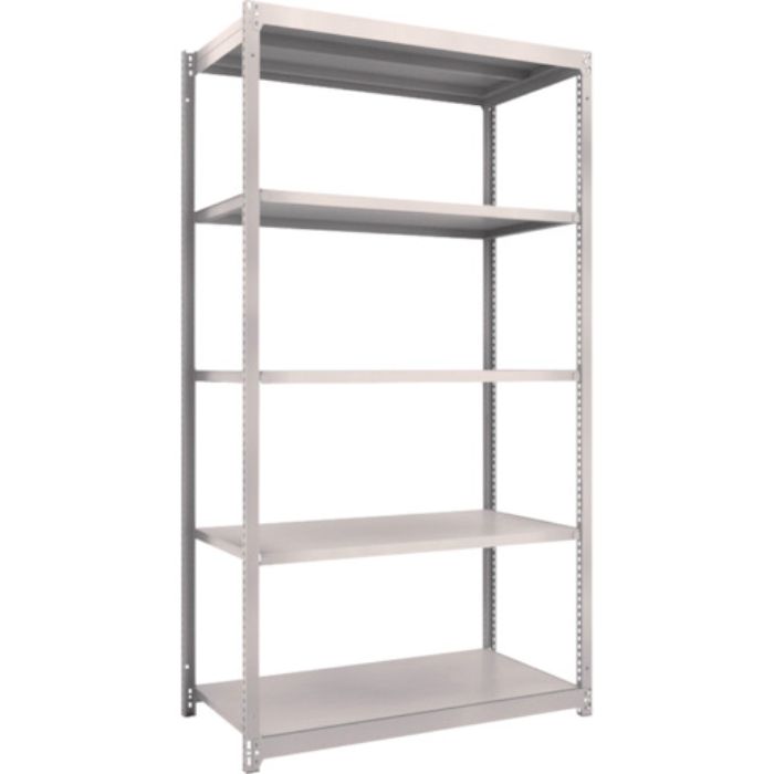 TRUSCO スチールラック M1.5型軽中量棚 1160X595XH2100 5段単体 ネオグレー(Tcode:5061709)