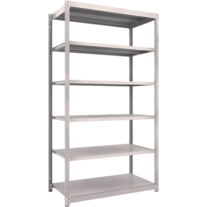 TRUSCO スチールラック M1.5型軽中量棚 1160×595×H2100 6段単体 ネオグレー(Tcode:5061725)