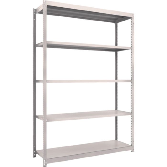 TRUSCO スチールラック M1.5型軽中量棚 1460X445XH2100 5段単体 ネオグレー(Tcode:5066743)