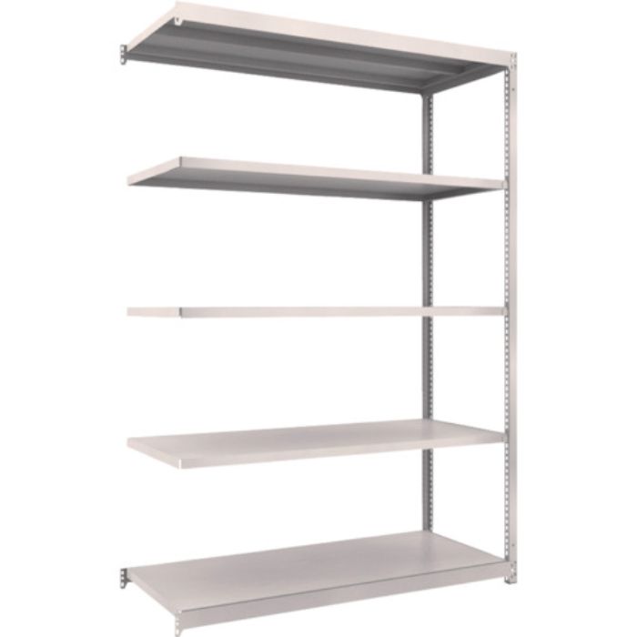 TRUSCO スチールラック M1.5型軽中量棚 1460X595XH2100 5段連結 ネオグレー(Tcode:5084113)