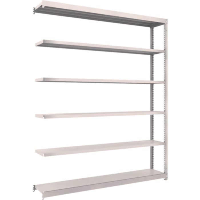 TRUSCO スチールラック M1.5型軽中量棚 1760×295×H2100 6段連結 ネオグレー(Tcode:5084067)