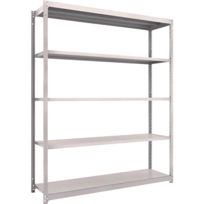 TRUSCO スチールラック M1.5型軽中量棚 1760X445XH2100 5段単体 ネオグレー(Tcode:5058988)