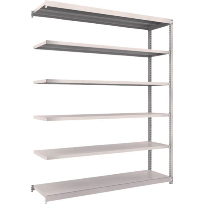 TRUSCO スチールラック M1.5型軽中量棚 1760×445×H2100 6段連結 ネオグレー(Tcode:5084105)