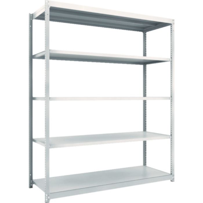 TRUSCO スチールラック M1.5型軽中量棚 1760X595XH2100 5段単体 ネオグレー(Tcode:5059020)