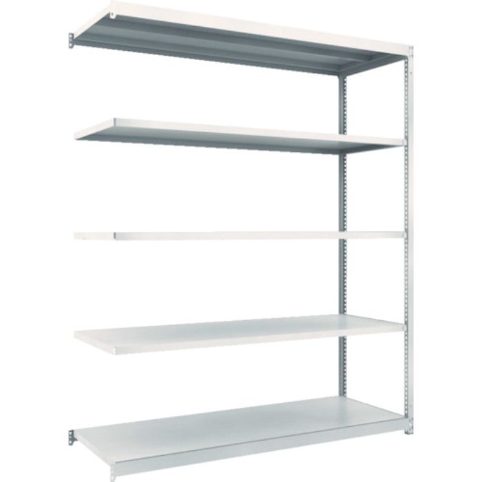 TRUSCO スチールラック M1.5型軽中量棚 1760X595XH2100 5段連結 ネオグレー(Tcode:5084121)