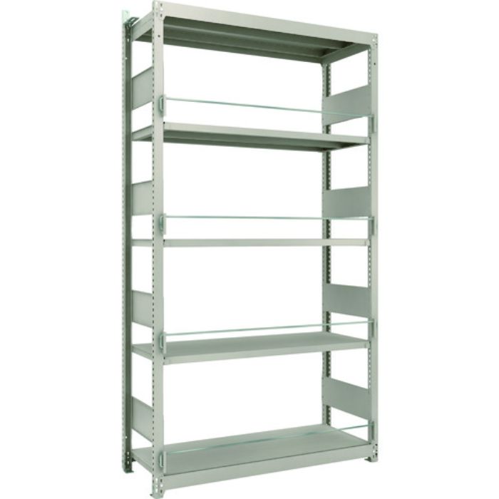 TRUSCO 災害備蓄ラック スチールラック M1.5型 W1160×D445×H2100 5段 単体(Tcode:2067002)