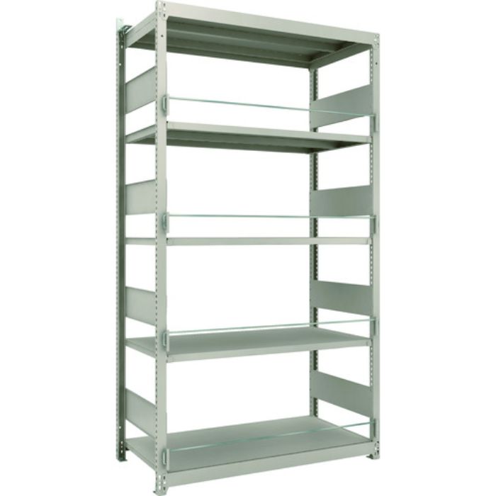 TRUSCO 災害備蓄ラック スチールラック M1.5型 W1160×D595×H2100 5段 単体(Tcode:2067004)