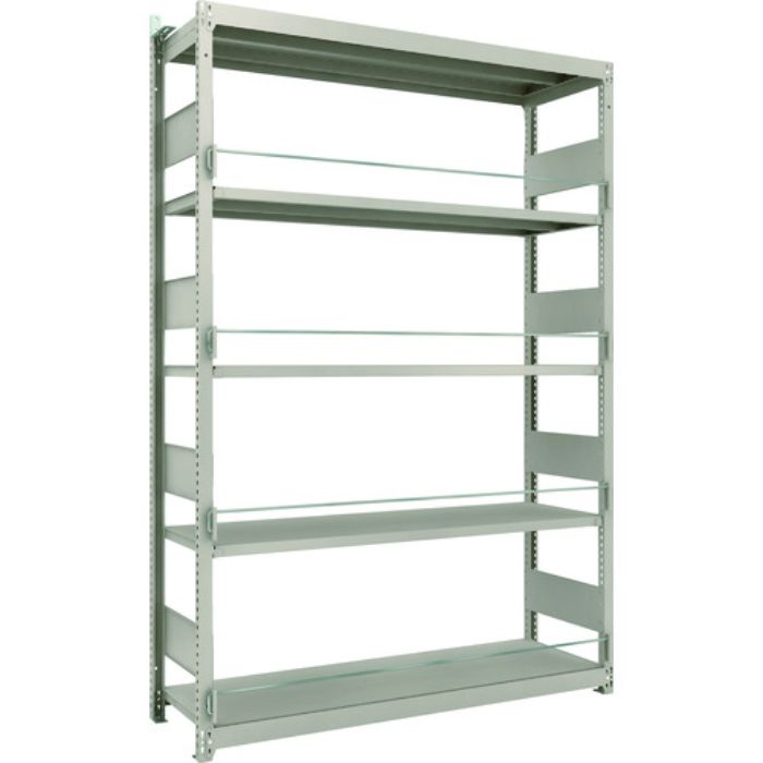 TRUSCO 災害備蓄ラック スチールラック M1.5型 W1460×D445×H2100 5段 単体(Tcode:2067006)