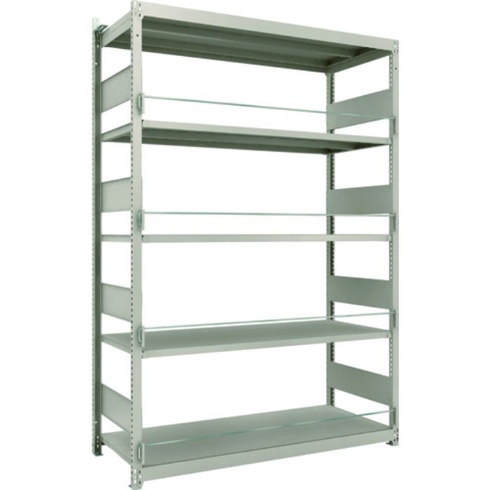 TRUSCO 災害備蓄ラック スチールラック M1.5型 W1460×D595×H2100 5段 単体(Tcode:2067008)