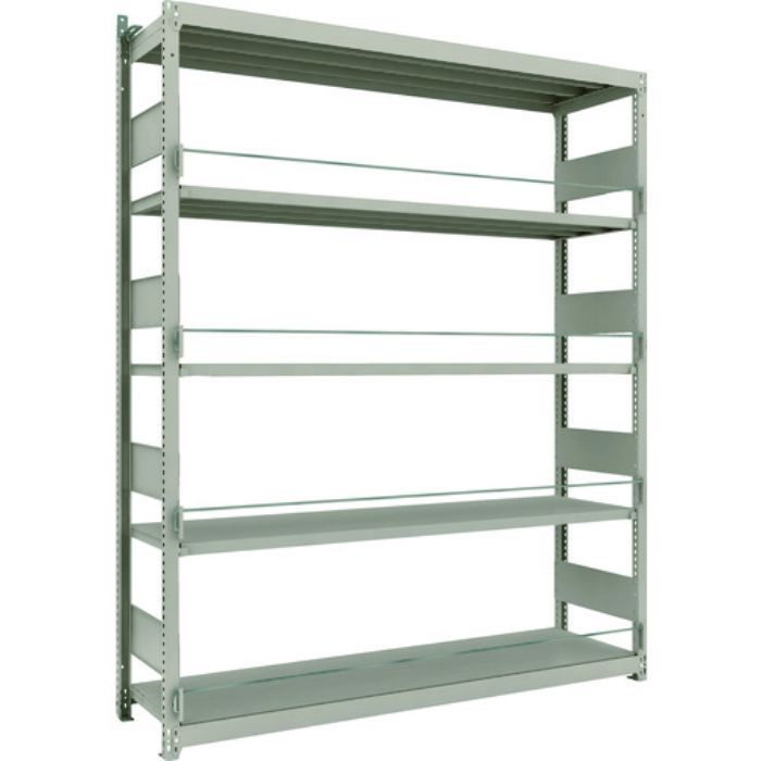 TRUSCO 災害備蓄ラック スチールラック M1.5型 W1760×D445×H2100 5段 単体(Tcode:2067010)