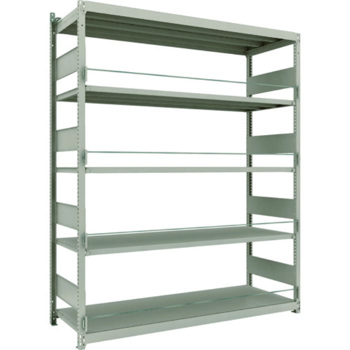 TRUSCO 災害備蓄ラック スチールラック M1.5型 W1760×D595×H2100 5段 単体(Tcode:2067012)