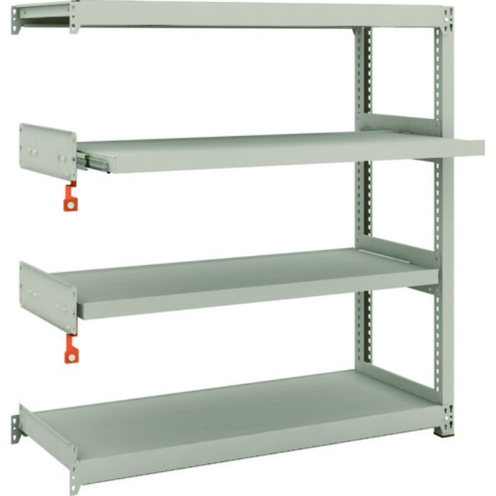 TRUSCO スチールラック M2型軽中量棚 1160X450XH1200 4段うちスライド2段 連結(Tcode:1497769)