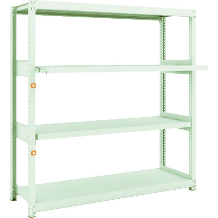 TRUSCO スチールラック M2型軽中量棚 1460×450×H1500 4段うちスライド2段 単体(Tcode:1497836)