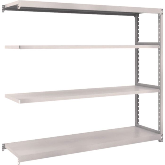 TRUSCO スチールラック M2型軽中量棚 1760×450×H1500 4段 連結 ネオグレー(Tcode:5085527)