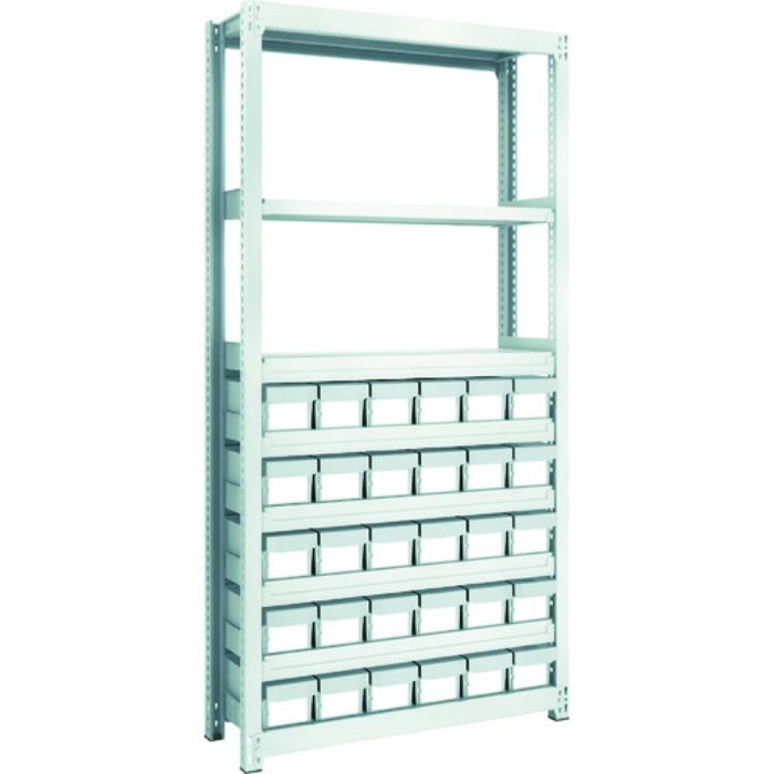 TRUSCO スチールラック M2型軽中量棚 H1800 樹脂NG引出付 小X30(Tcode:8563198)