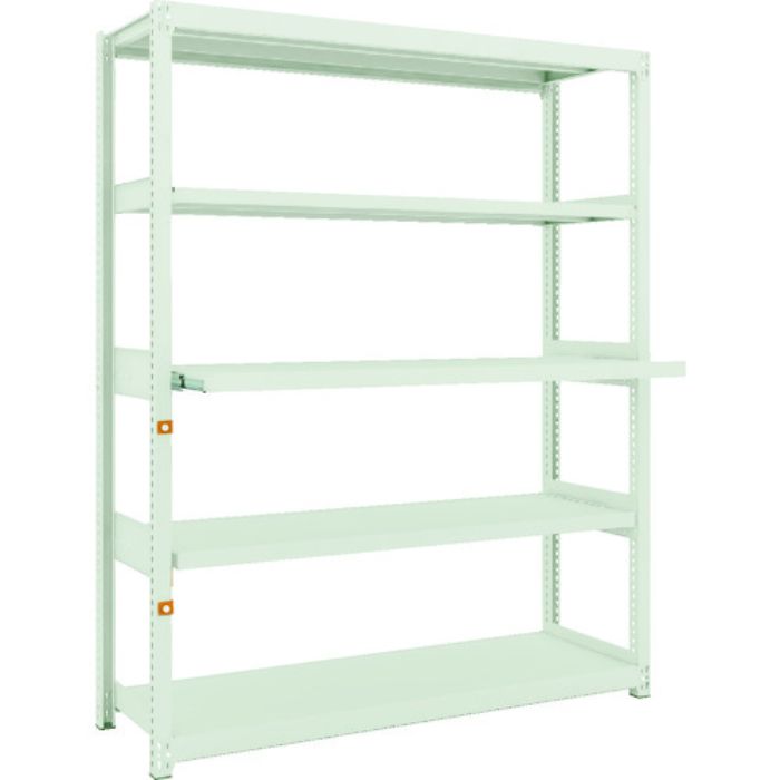 TRUSCO スチールラック M2型軽中量棚1460X450XH1800 5段うちスライド2段 単体(Tcode:1163962)