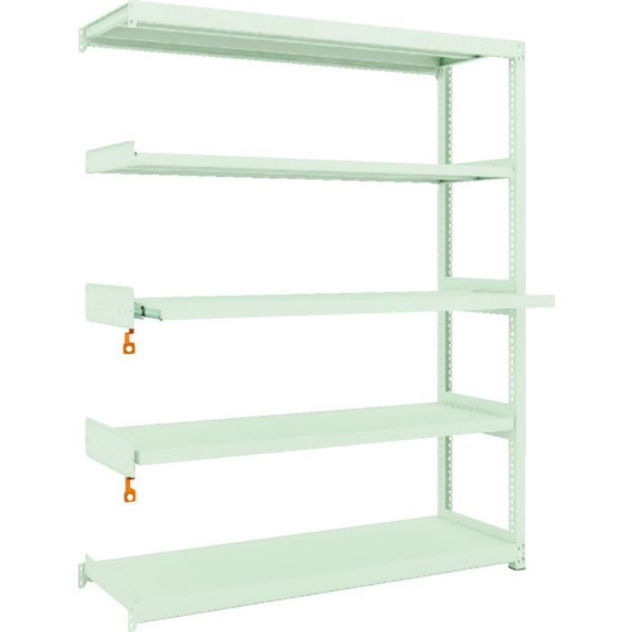 TRUSCO スチールラック M2型軽中量棚1460X450XH1800 5段うちスライド2段 連結(Tcode:1164008)