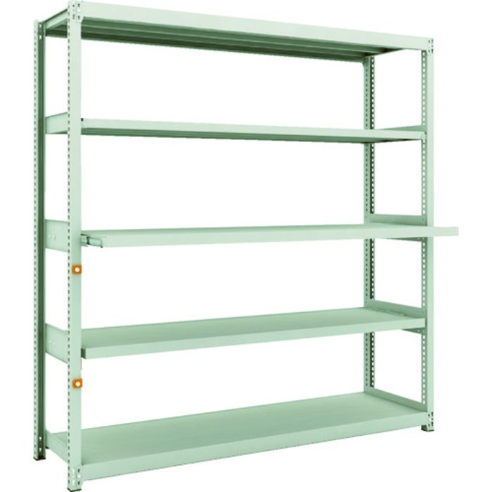 TRUSCO スチールラック M2型軽中量棚1760X450XH1800 5段うちスライド2段 単体(Tcode:1163964)