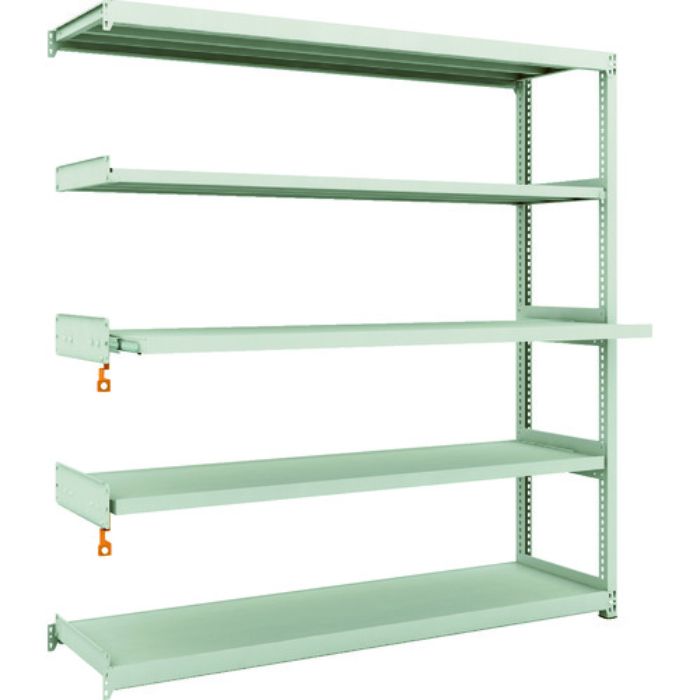 TRUSCO スチールラック M2型軽中量棚1760X450XH1800 5段うちスライド2段 連結(Tcode:1164010)