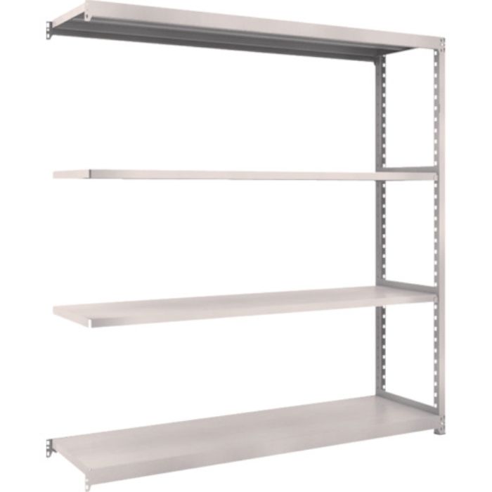 TRUSCO スチールラック M2型軽中量棚 1760×450×H1800 4段 連結 ネオグレー(Tcode:5085926)