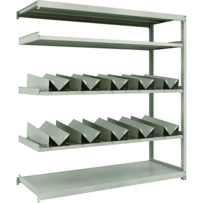 TRUSCO スチールラック M2型軽中量棚 1760X600XH1800 缶受X10付 連結(Tcode:1833777)