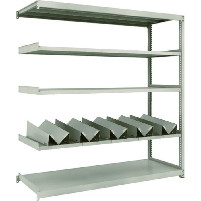 TRUSCO スチールラック M2型軽中量棚 1760X600XH1800 缶受X5付 連結(Tcode:1833779)