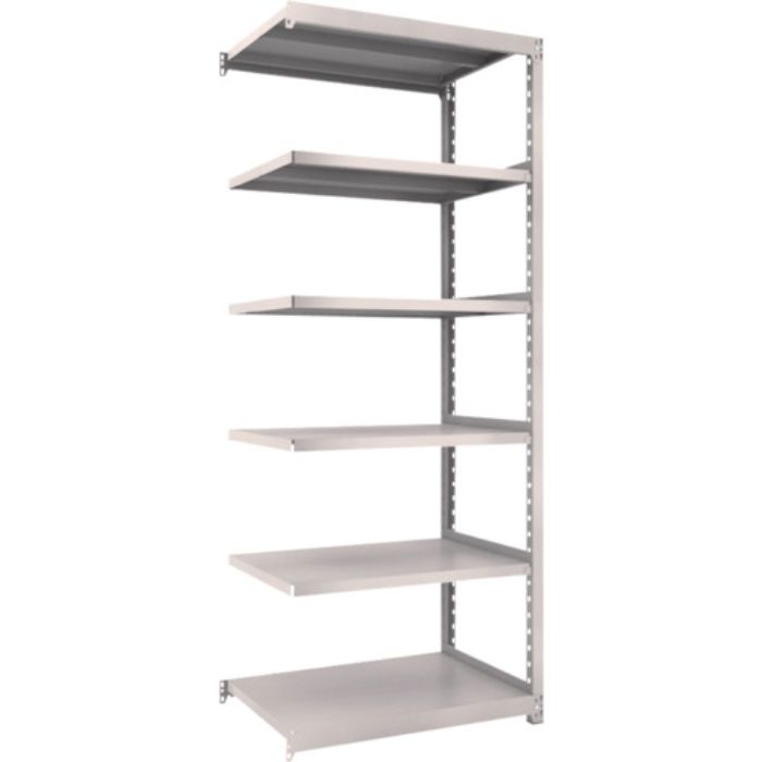 TRUSCO スチールラック M2型軽中量棚 860×600×H2100 6段 連結 ネオグレー(Tcode:5086094)