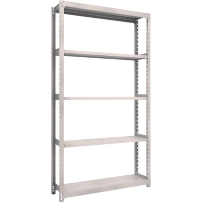 TRUSCO スチールラック M2型軽中量棚 1160X300XH2100 5段 単体 ネオグレー(Tcode:5068568)