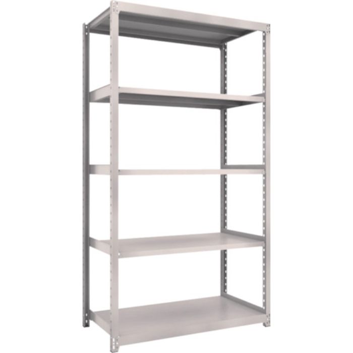 TRUSCO スチールラック M2型軽中量棚 1160X600XH2100 5段 単体 ネオグレー(Tcode:5068606)