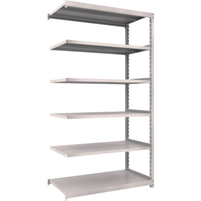 TRUSCO スチールラック M2型軽中量棚 1160×600×H2100 6段 連結 ネオグレー(Tcode:5086108)