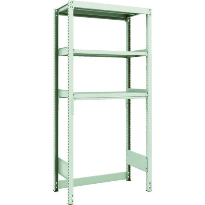 TRUSCO スチールラック M2型軽中量棚 下段開放型 860X450XH1800 3段 単体(Tcode:1164824)